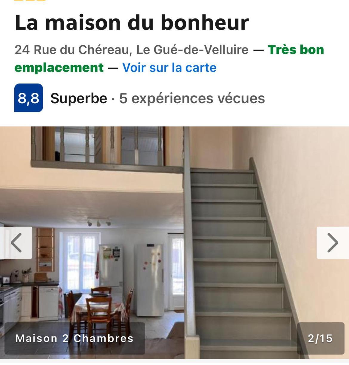 La Maison Du Bonheur Le Gué-de-Velluire Exterior foto